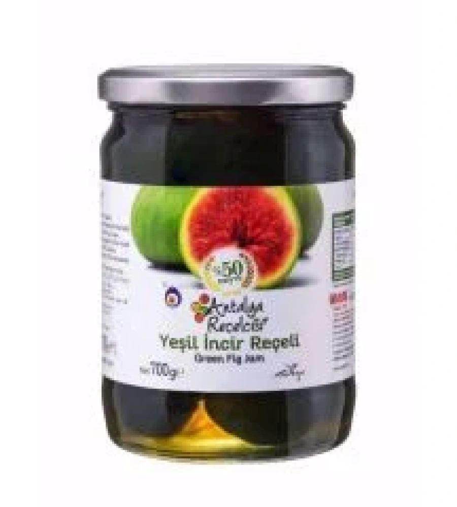 ŞEKER İLAVESİZ - YEŞİL İNCİR REÇELİ 290Gr.